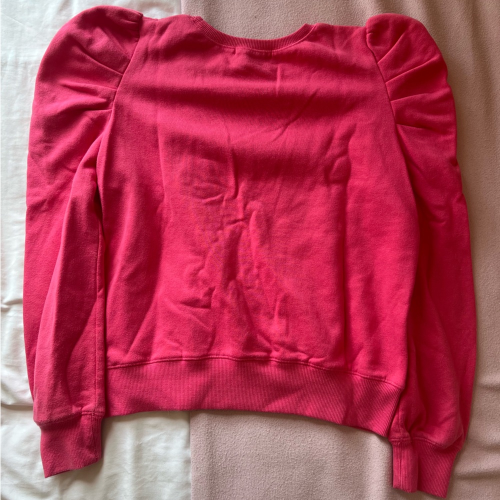 Pink Puff Sleeve Sweater - Picture 3 of 3